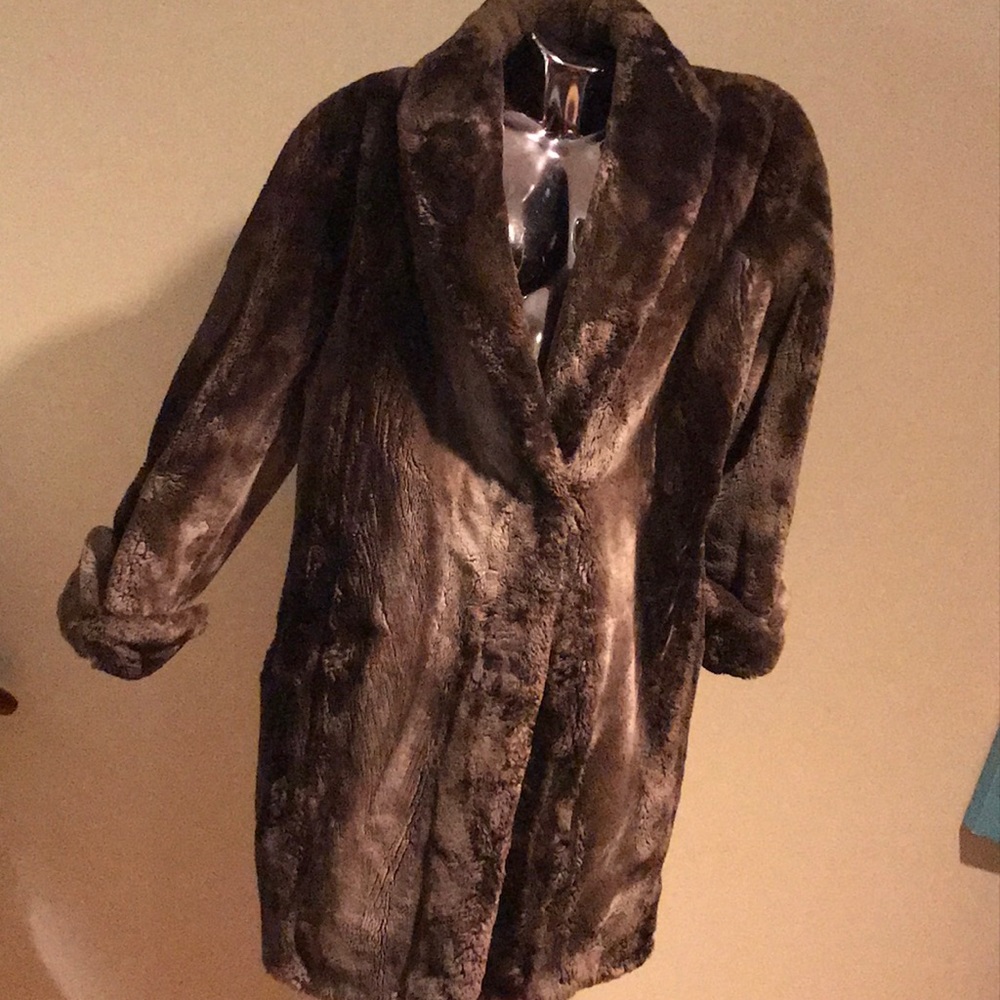 Hudson’s Sheared Beaver Car Coat Sz M (8-10) - Picture 1 of 4